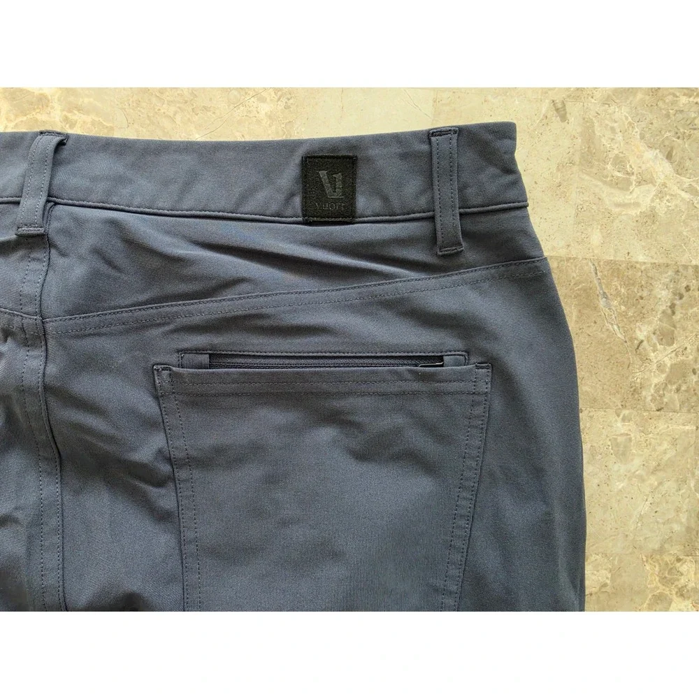 Vuori Meta Pants Mens 34 Charcoal‎ Grey Technical 5-Pocket Performance Trousers